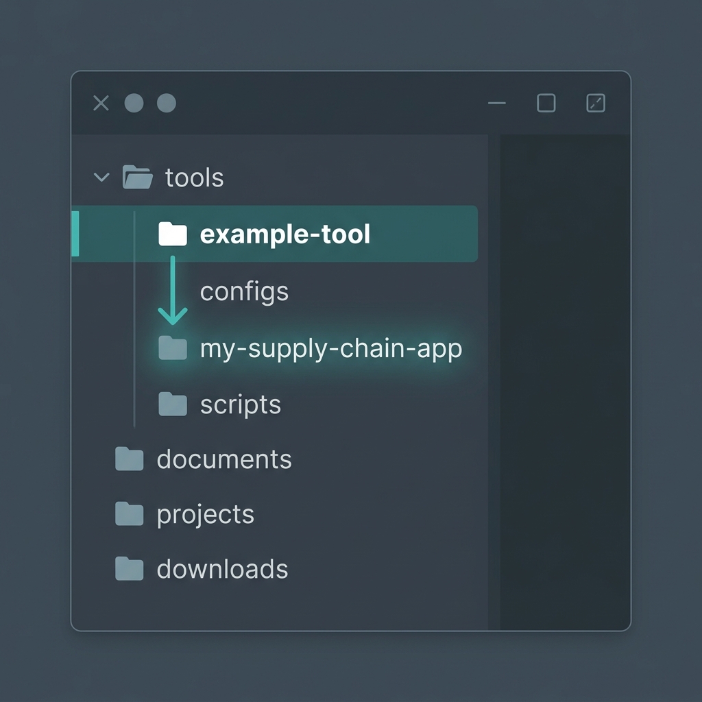 Workspace folder copy mockup